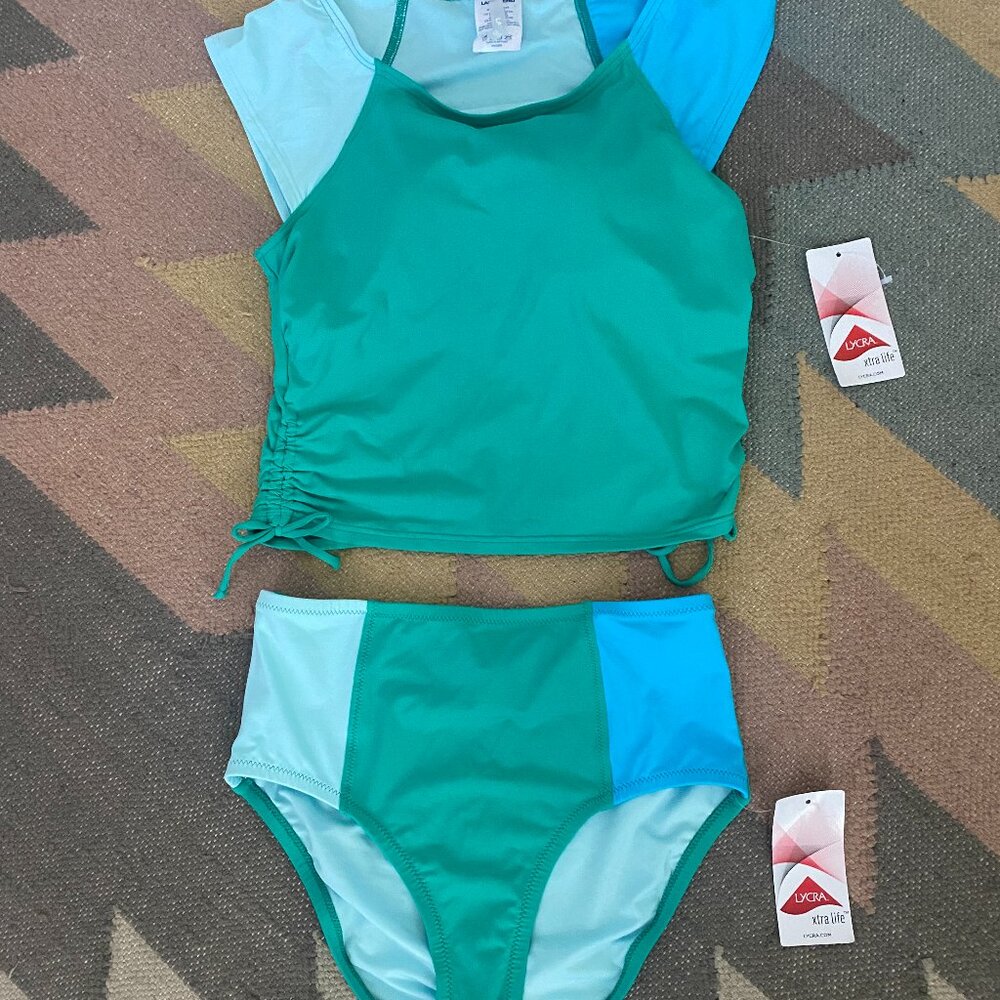 NWT Lands End Two Piece Swimsuit